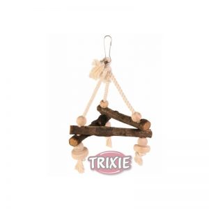 Juguete brigueda madera natural Trixie - Triangulo